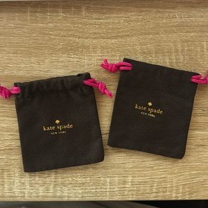 Kate Spade jewelry dust pouches